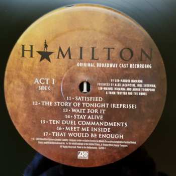 4LP/Box Set Lin-Manuel Miranda: Hamilton (Original Broadway Cast Recording)