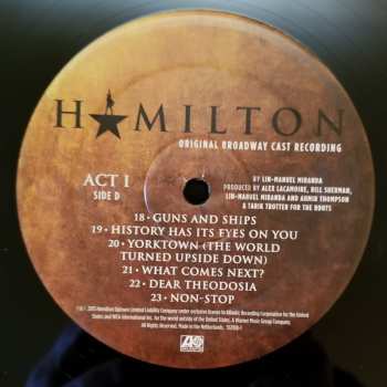 4LP/Box Set Lin-Manuel Miranda: Hamilton (Original Broadway Cast Recording)