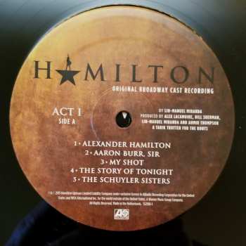 4LP/Box Set Lin-Manuel Miranda: Hamilton (Original Broadway Cast Recording)