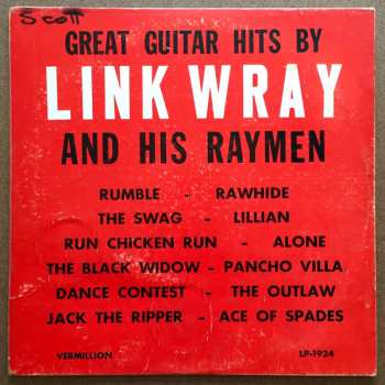 Album Link Wray And His Ray Men: Great Guitar Hits By Link Wray And His Raymen