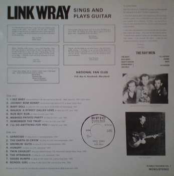 LP Link Wray: Sings And Plays Guitar (Rumble Records Vol. 1) NUM | CLR