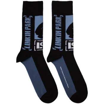 Merch Linkin Park: Linkin Park Unisex Ankle Socks: Crouching (black) (uk Size 4 - 7) 36 - 42