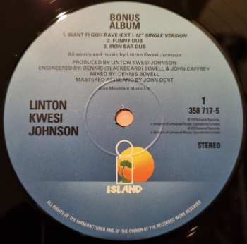 2LP Linton Kwesi Johnson: Forces Of Victory