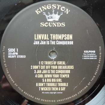 LP Linval Thompson: Jah Jah Is The Conqueror
