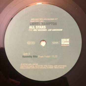LP Cat Anderson: Black Forest Vibes (Unreleased Tapes Live In Villingen 1977)