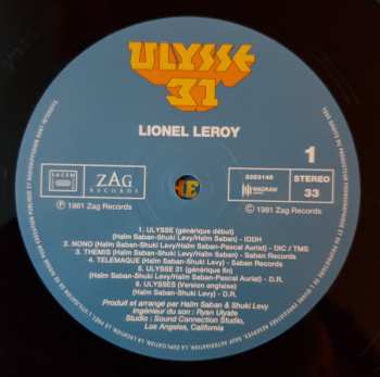 LP Lionel Leroy: Ulysse 31 (Bande Originale De La Série Télévisée)