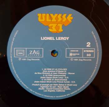 LP Lionel Leroy: Ulysse 31 (Bande Originale De La Série Télévisée)