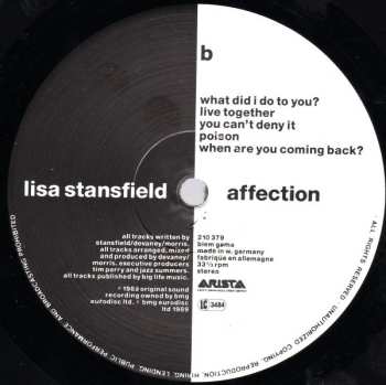 LP Lisa Stansfield: Affection