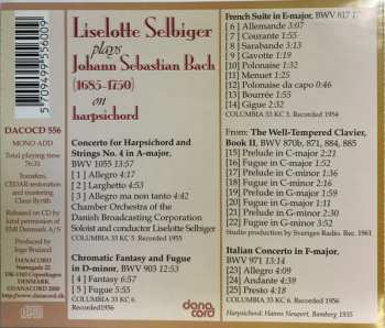 CD Johann Sebastian Bach: Johann Sebastian Bach On Harpsichord