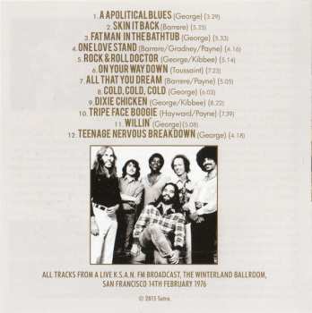 CD Little Feat: St. Valentine's Day Massacre (Winterland Arena Broadcast, San Francisco 1976)