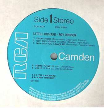 LP Little Richard: Little Richard & Roy Orbison