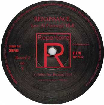 2LP Renaissance: Live At Carnegie Hall