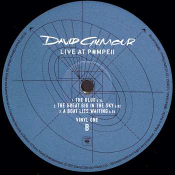 4LP/Box Set David Gilmour: Live At Pompeii