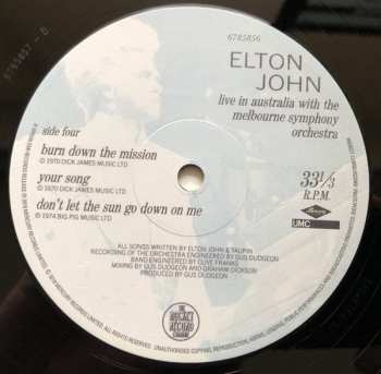 2LP Elton John: Live In Australia (With The Melbourne Symphony Orchestra)