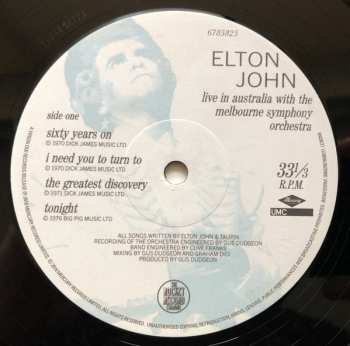 2LP Elton John: Live In Australia (With The Melbourne Symphony Orchestra)