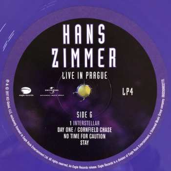 4LP Hans Zimmer: Live In Prague LTD | CLR