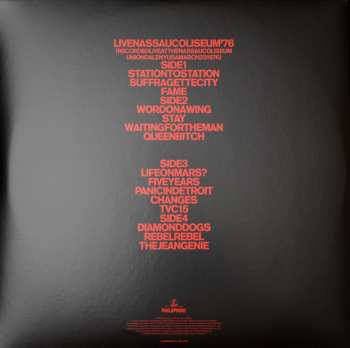 2LP David Bowie: Live Nassau Coliseum '76