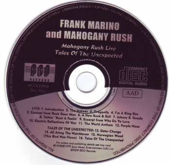 2CD Frank Marino: Live/Tales Of The Unexpected/What's Next