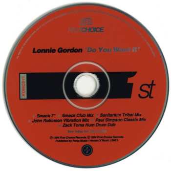 CD Lonnie Gordon: Do You Want It