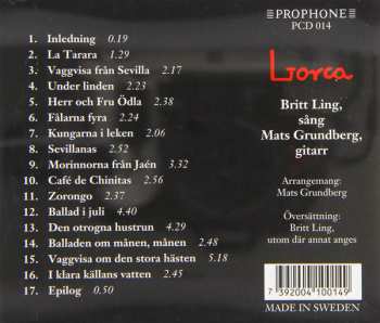 CD Federico García Lorca: Lorca