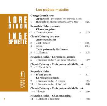 CD Claude Debussy: Les Poètes Maudits