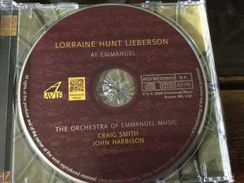 CD Johann Sebastian Bach: LORRAINE AT EMMANUEL—CELEBRATING THE LIVES OF CRAIG SMITH AND LORRAINE HUNT LIEBERSON