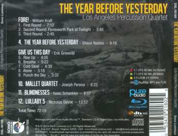 CD/Blu-ray Los Angeles Percussion Quartet: The Year Before Yesterday