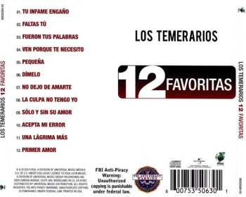CD Los Temerarios: 12 Favoritas