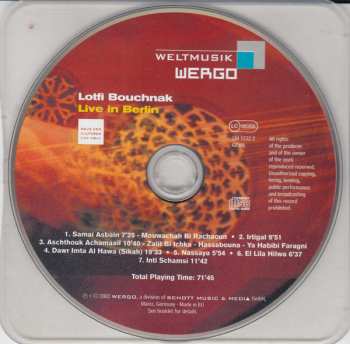 CD لطفي بوشناق: Live In Berlin