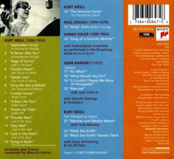 CD Lotte Lenya: Lotte Lenya Sings Kurt Weill (American Theatre Songs)