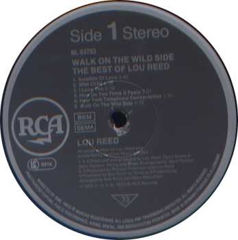 LP Lou Reed: Walk On The Wild Side - The Best Of Lou Reed
