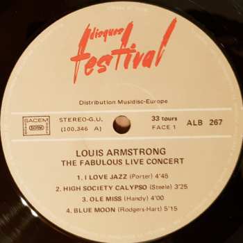 4LP/Box Set Louis Armstrong: The Two Greatest Concerts