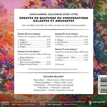 CD Louis-Gabriel Guillemain: Sonates En Quatuors