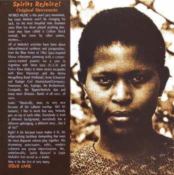 2CD Louis Moholo-Moholo Septet: Bra Louis - Bra Tebs / Spirits Rejoice!