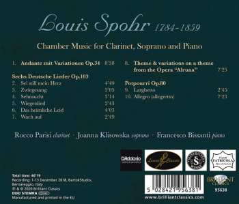 CD Louis Spohr: Chamber Music For Clarinet, Soprano And Piano