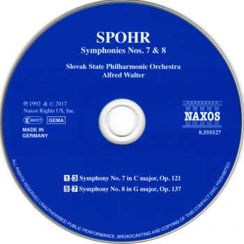 CD Louis Spohr: Symphonies Nos. 7 And 8