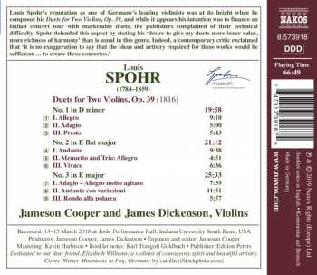 CD Louis Spohr: Violin Duets 2
