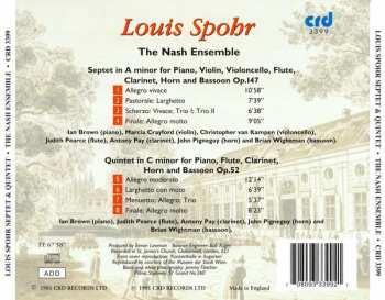 CD Louis Spohr: Septet In A Minor For Piano, Violin, Violincello, Flute, Clarinet, Horn And Bassoon, Op. 147 • Quintet In C Minor For Piano, Flute, Clarinet, Horn And Bassoon, Op. 52