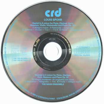CD Louis Spohr: Septet In A Minor For Piano, Violin, Violincello, Flute, Clarinet, Horn And Bassoon, Op. 147 • Quintet In C Minor For Piano, Flute, Clarinet, Horn And Bassoon, Op. 52