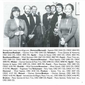 CD Louis Spohr: Septet In A Minor For Piano, Violin, Violincello, Flute, Clarinet, Horn And Bassoon, Op. 147 • Quintet In C Minor For Piano, Flute, Clarinet, Horn And Bassoon, Op. 52