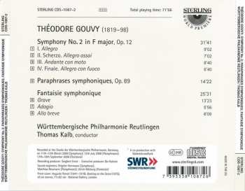 CD Louis Théodore Gouvy: Symphonie No 2 En Fa Majeur • Paraphrases Symphoniques • Fantaisie Symphonique