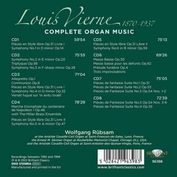 8CD/Box Set Louis Vierne: Complete Organ Music