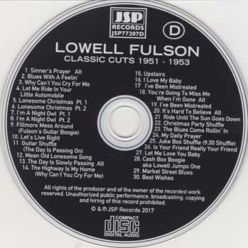 4CD/Box Set Lowell Fulson: Classic Cuts 1946-1953