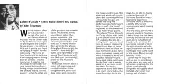 SACD Lowell Fulson: Think Twice Before You Speak