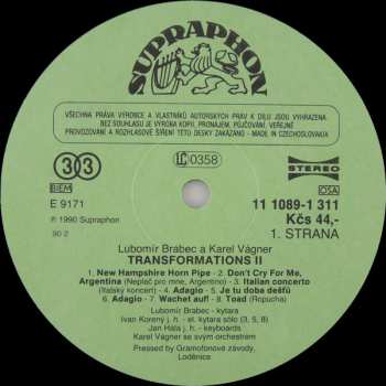LP Lubomír Brabec: Transformations II.