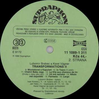 LP Lubomír Brabec: Transformations II.