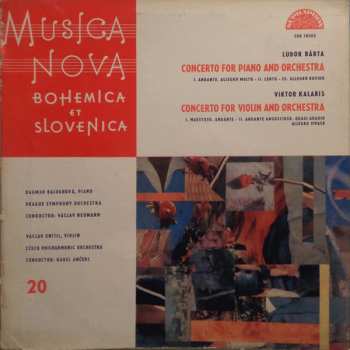 LP The Czech Philharmonic Orchestra: Concerto For Piano And Orchestra / Concerto For Violin And Orchestra