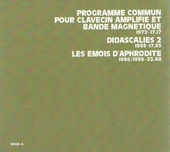 2CD Luc Ferrari: Programme Commun