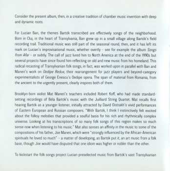 CD John Surman: Transylvanian Folk Songs  (The Béla Bartók Field Recordings)