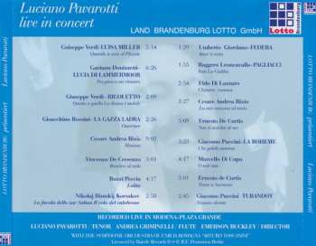 CD Luciano Pavarotti: Live In Concert (Das Grammy Winner Album 1989)
